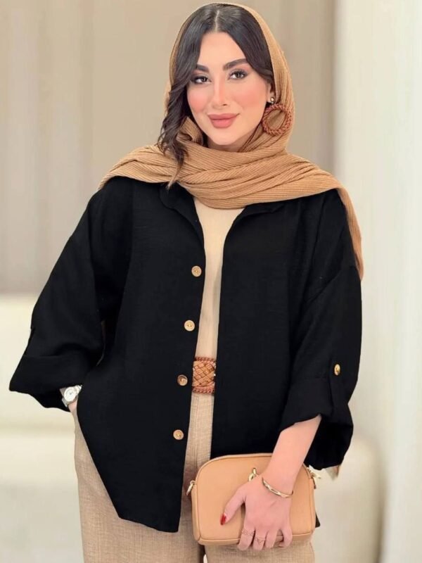 شومیز باکسی آستین پاگون