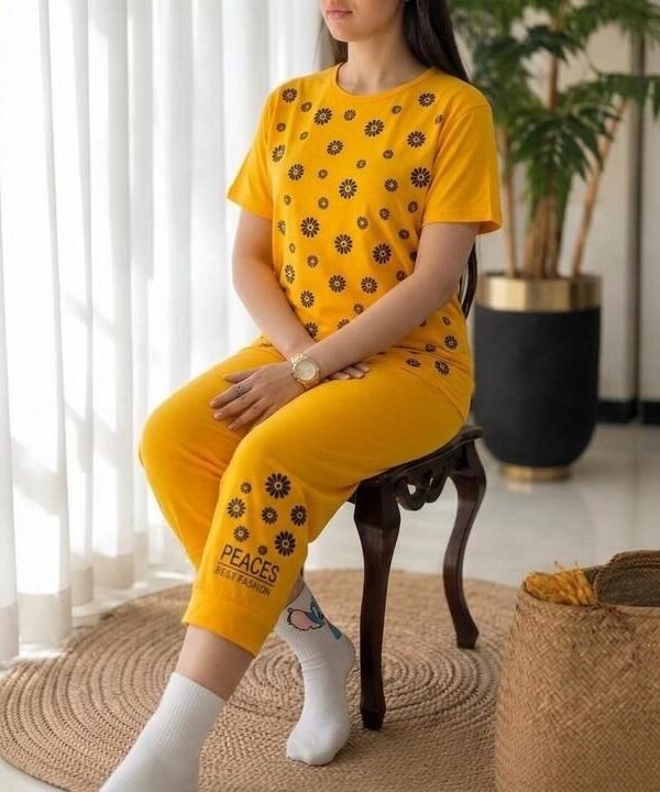 ست تیشرت شلوارک قواره دار